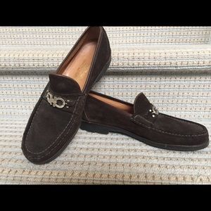 Salvatore Ferragamo Men’s Brown Suade Shoes